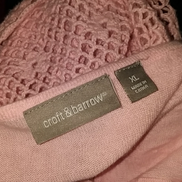 Croft & Barrow Light pink Sweater    148 - Picture 6 of 8